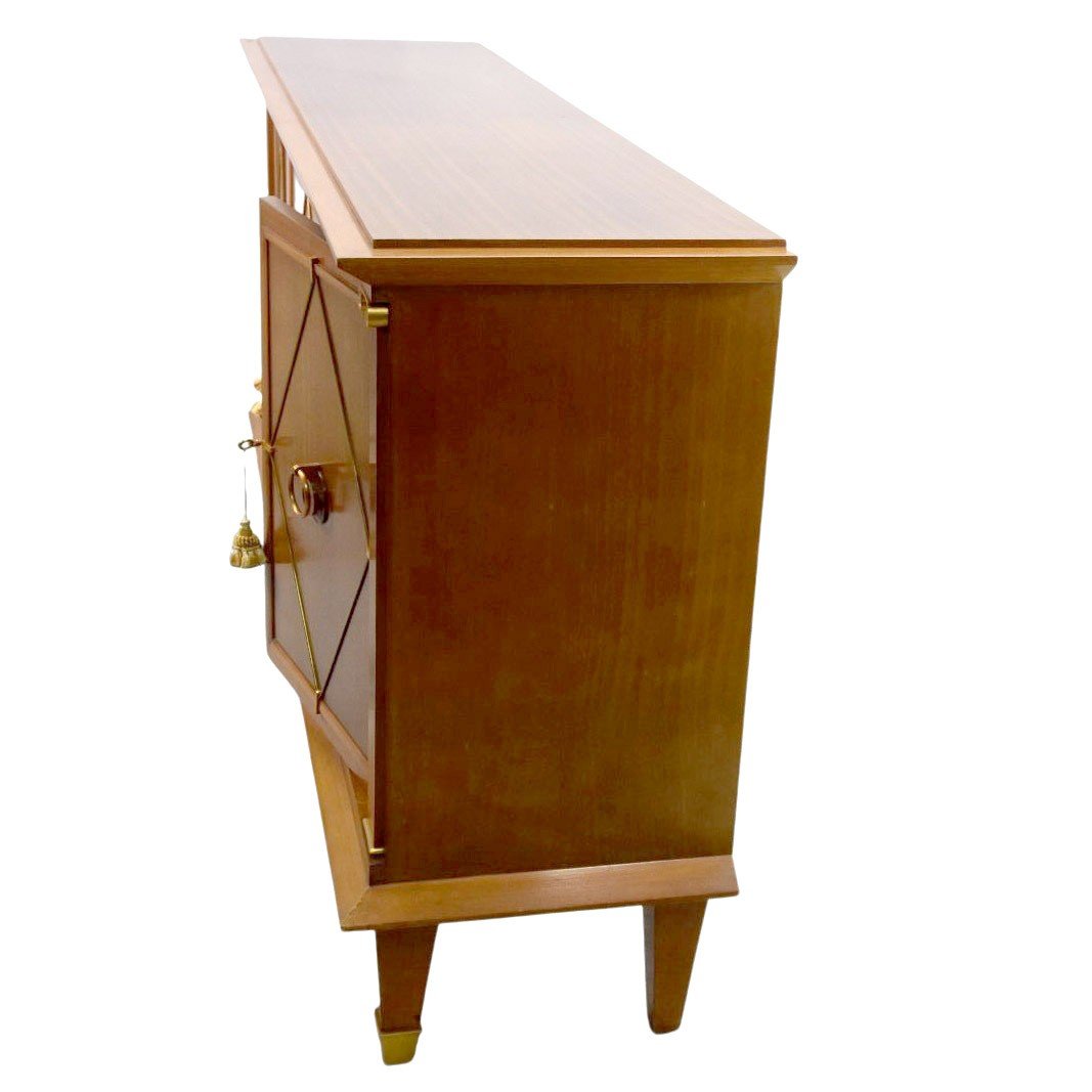 Sideboard 1940 In Mahogany And Gilt Bronze By Pierre Lardin-photo-1
