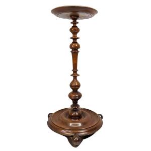 Sellette En Bois Tourné Louis XIII De Dimension Hauteur 82 Cm