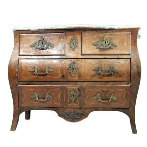 Rosewood Chest Of Drawers With Marble Top 18th Century