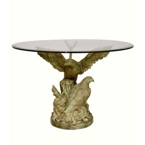 Table de milieu aux aigles en bronze