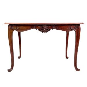 Table d'appoint époque Art nouveau décor tête d'homme