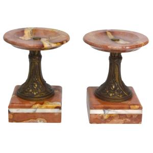 Bronze Cassolette With Foliage, 19th Century (pair)