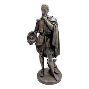 Late 19th Century Bronze By Jean Jacques Feuchere Depicting Bernard Palissy
