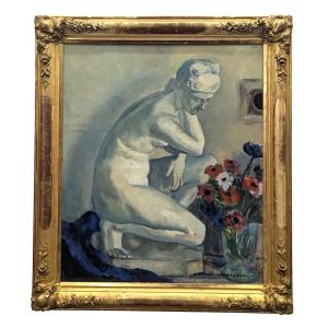 Still Life With Venus Oil On Canvas By André Verdilhan