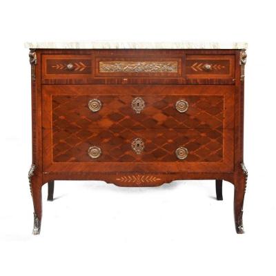 Transition Style Commode Inlaid Rosewood Nineteenth