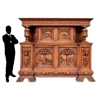 Exceptional Two-carcase Richly Carved Renaissance Style