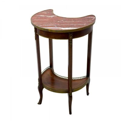 Louis XVI Style Mahogany Bedside Table Nineteenth Time