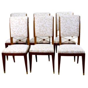 1940 Dining Chairs (set Of 6) By Pierre Lardin