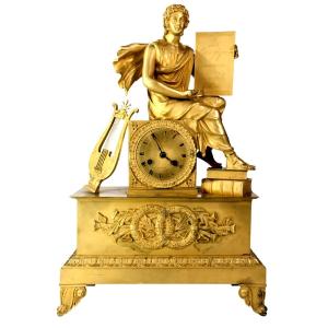 Pendule d'époque Restauration En Bronze Doré XIXème