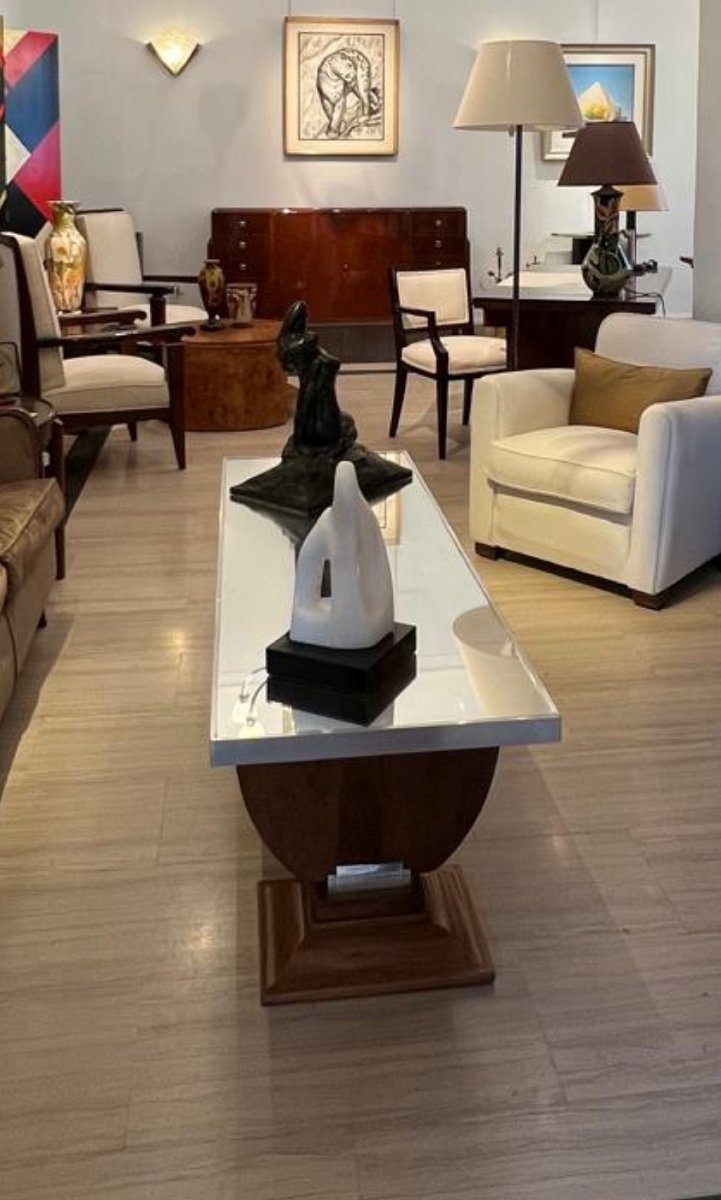 Art Deco Coffee Table By Jules Leleu-photo-4