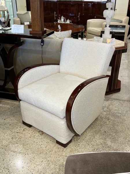 Fauteuil club Art déco belge des années 1930-photo-4