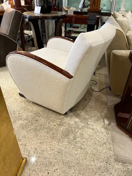 Fauteuil club Art déco belge des années 1930-photo-5