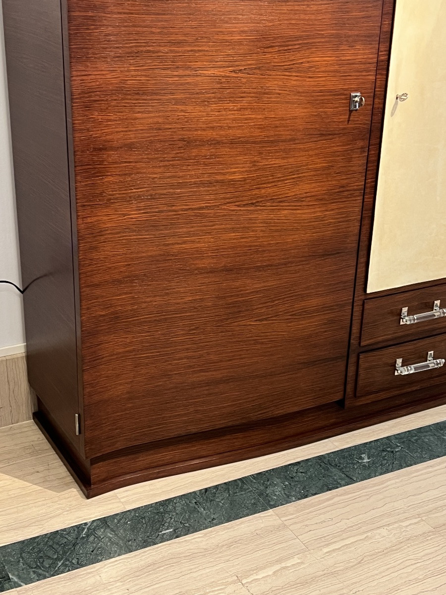 Art Deco Cabinet By Jules Leleu In Rosewood, Circa 1935-photo-8