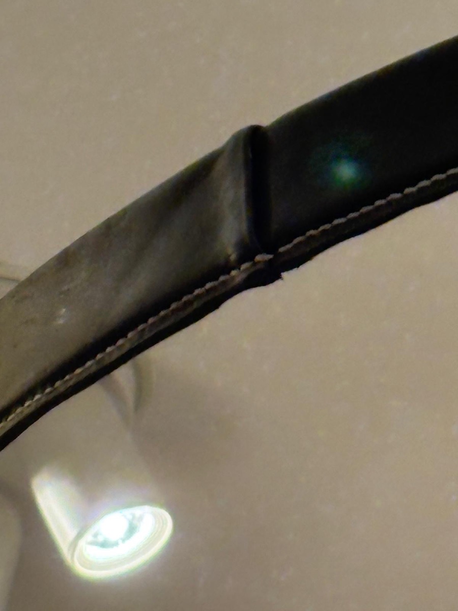 Modern Six-light Leather Pendant Lamp, Circa 1950, Attributed To Jacques Adnet. -photo-6