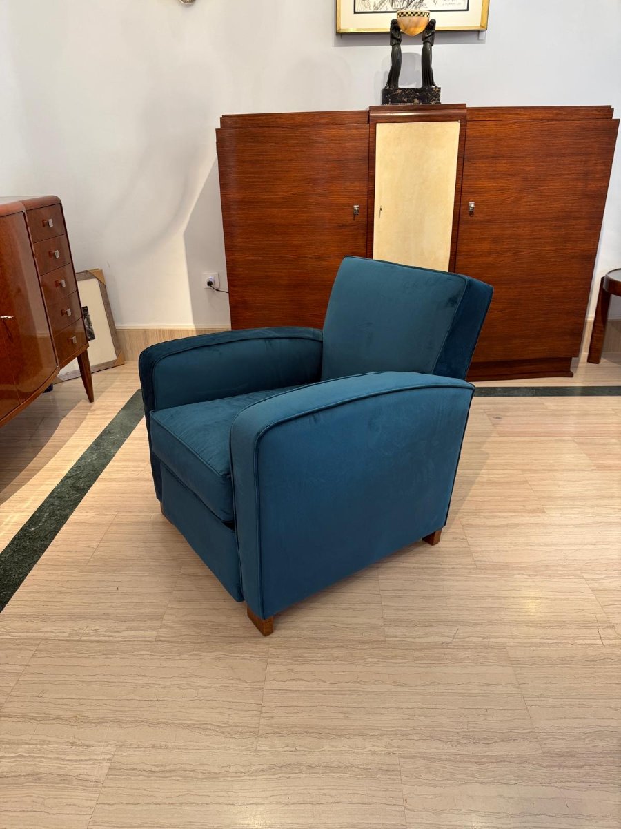 Paire de fauteuils club Art Déco-photo-1