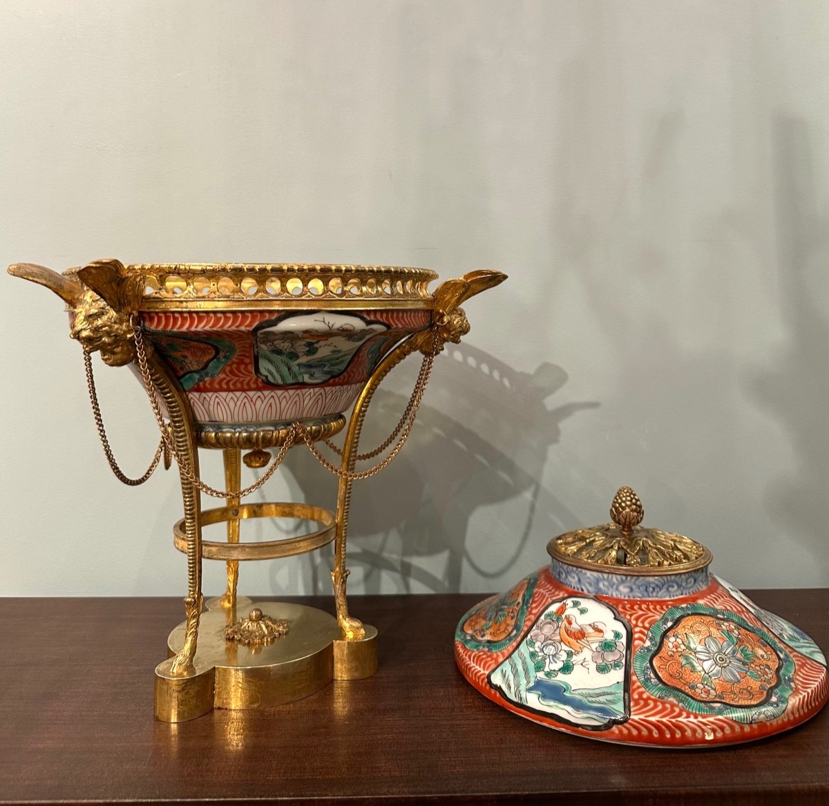 Vase monté formant pot-pourri style Louis XVI-photo-3