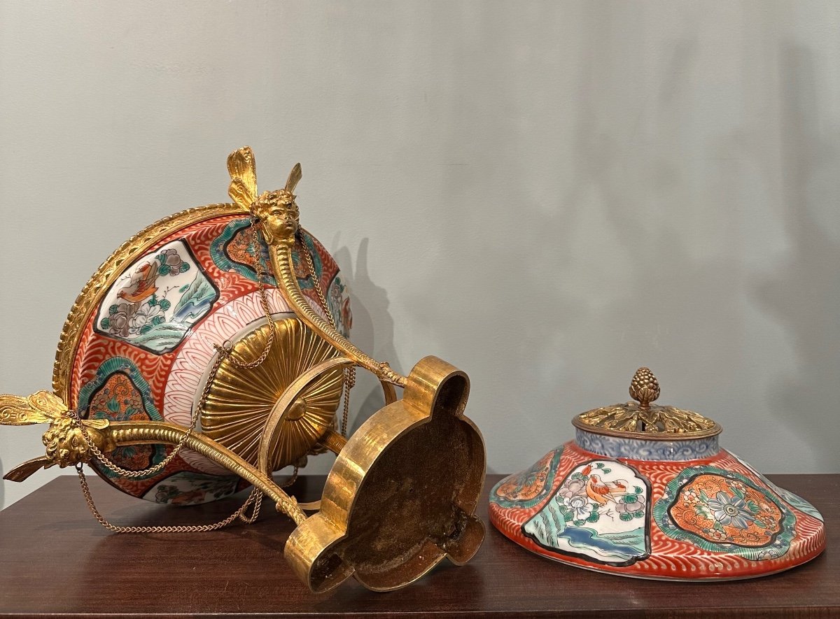 Mounted Vase Forming Pot- Pourri Louis XVI Style-photo-1