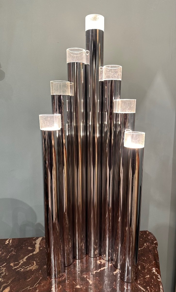 Organ Lamp By Gaetano Sciolari, Circa 1970