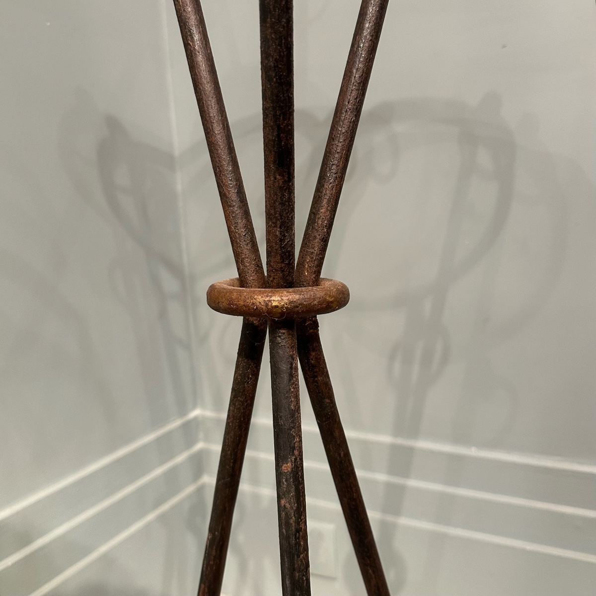 Paire de sellettes en fer forgé-photo-1