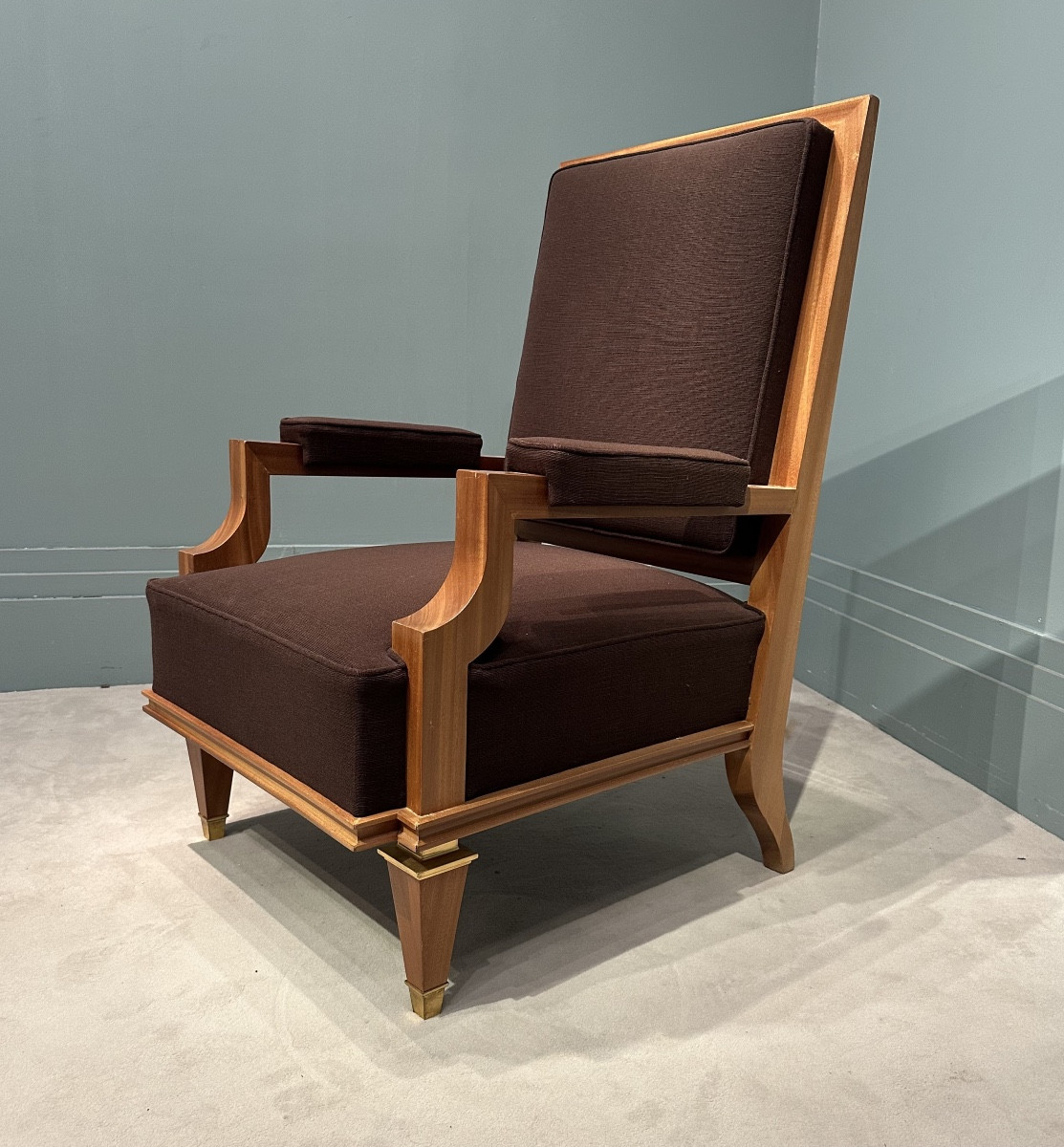 paire de grands fauteuils par André Arbus -photo-2