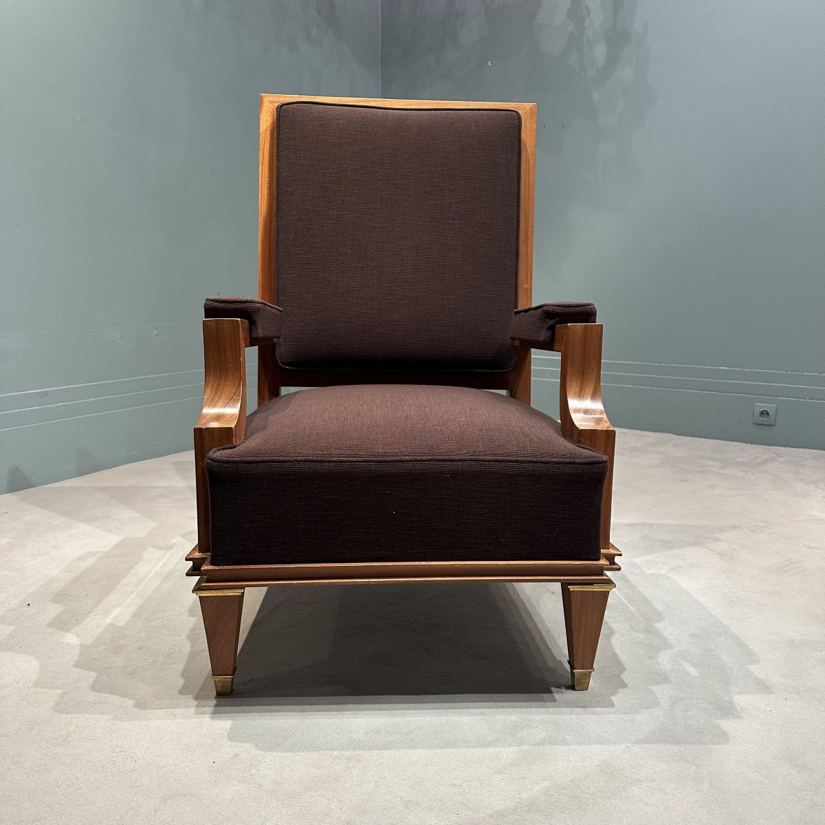 paire de grands fauteuils par André Arbus -photo-3