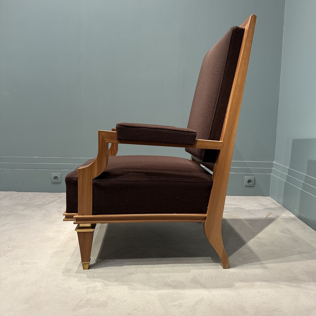 paire de grands fauteuils par André Arbus -photo-4