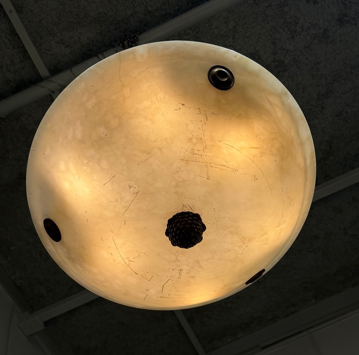 Large Alabaster Suspension-photo-3