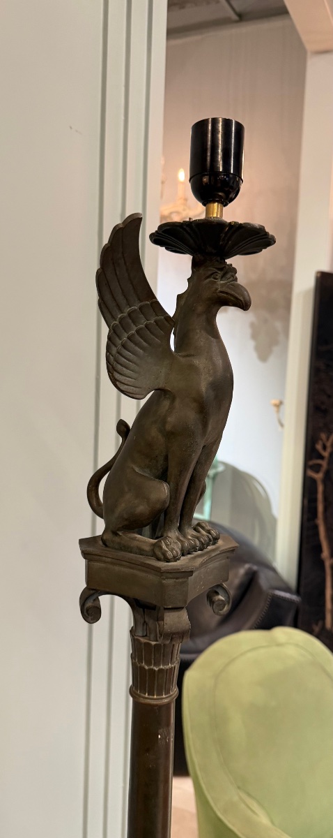 Neo-pompeian Bronze Floor Lamp-photo-2