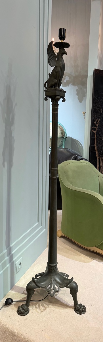 Neo-pompeian Bronze Floor Lamp