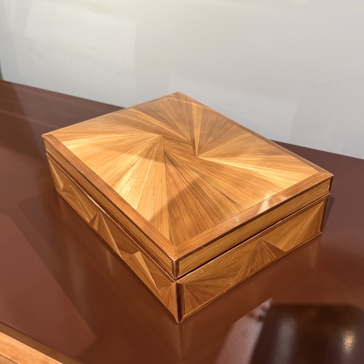 coffret en marqueterie de paille-photo-3