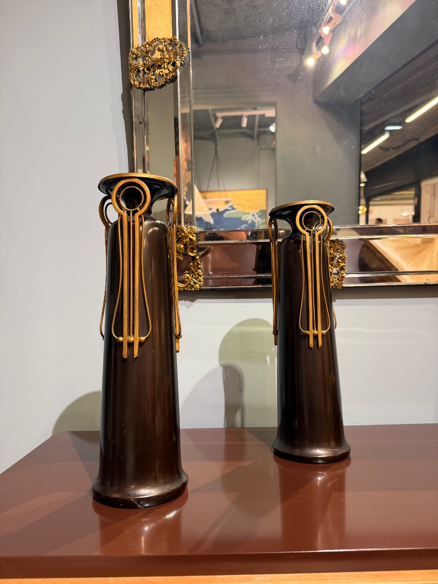 Pair Of Viennese Secession Vases-photo-2