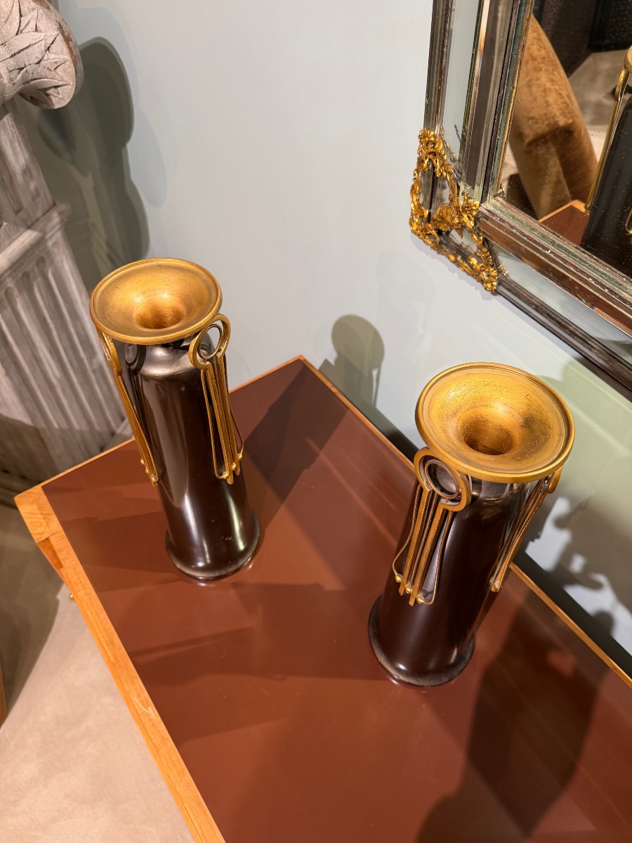 Pair Of Viennese Secession Vases-photo-3