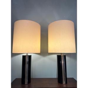 Pair Of Lamps Attributed To Maria Pergay