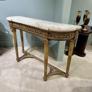 Large Louis XVI Style Console Table After Georges Jacob