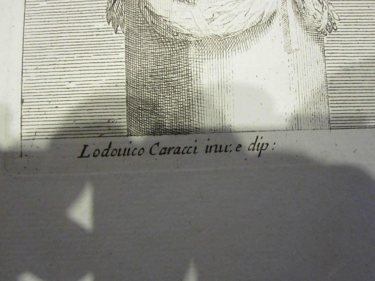 Cariatides: Paire De Grandes Gravures Du S. XVII  Dessins De Guido Reni Et Ludovico Caracci-photo-1