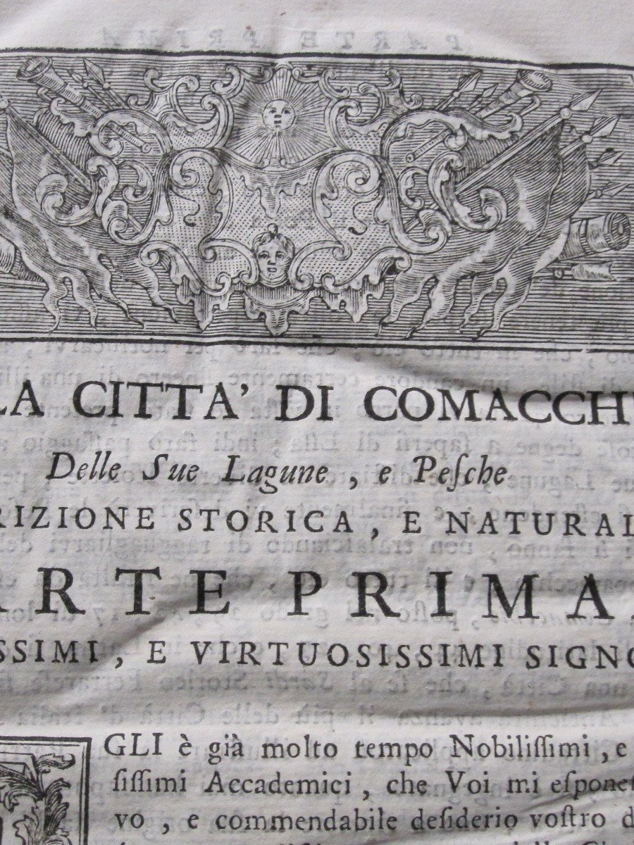 From The Town Of Comacchio And Its Lagoons And Fishing. Italian Book From 1761-photo-4