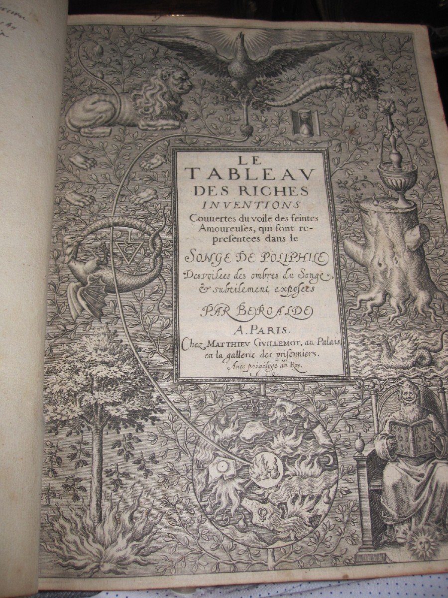 Symbologie Mystérieuse Du Songe De Poliphile. Belles Illustrations De La Renaissance Paris 1600