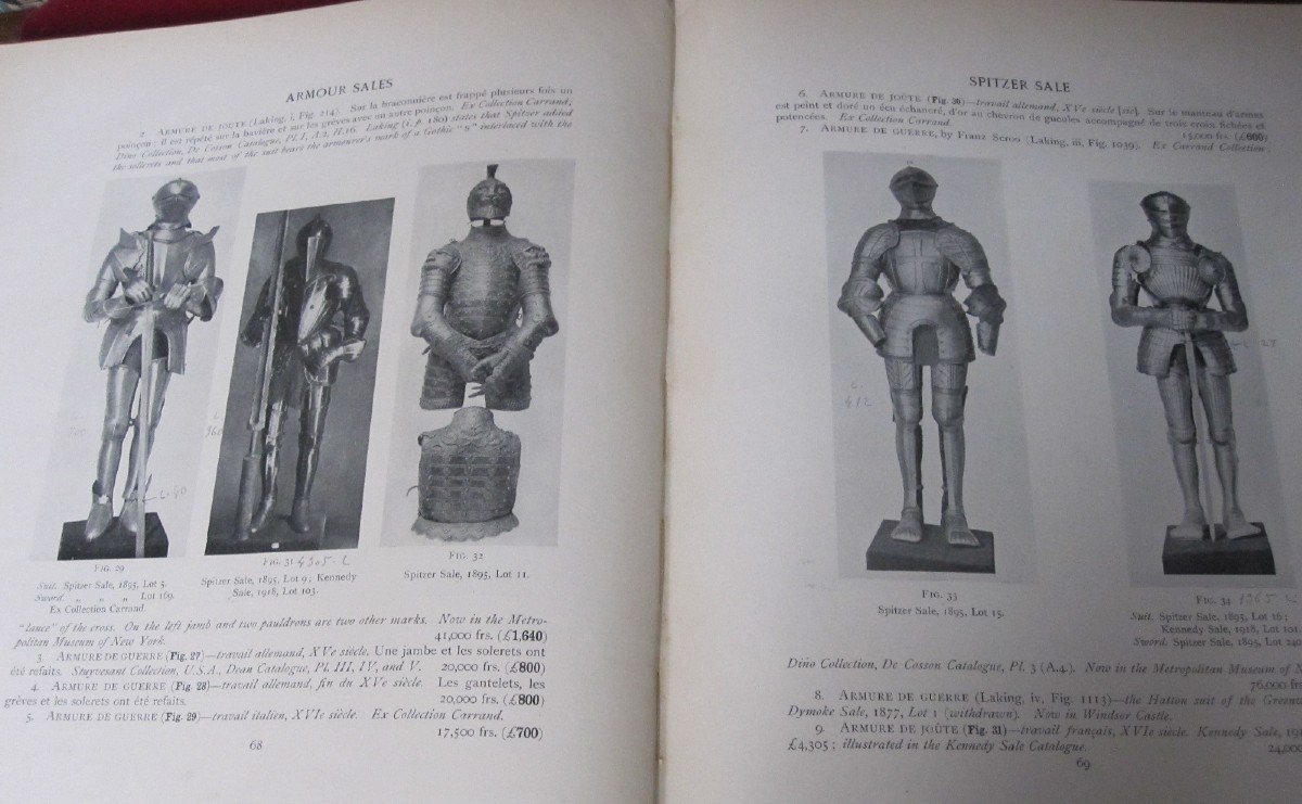 Vente d'Armes Et Armures 1881-1924 Magnifique Catalogue Illustré-photo-2