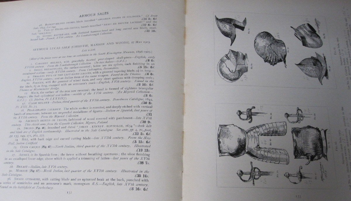 Vente d'Armes Et Armures 1881-1924 Magnifique Catalogue Illustré-photo-8