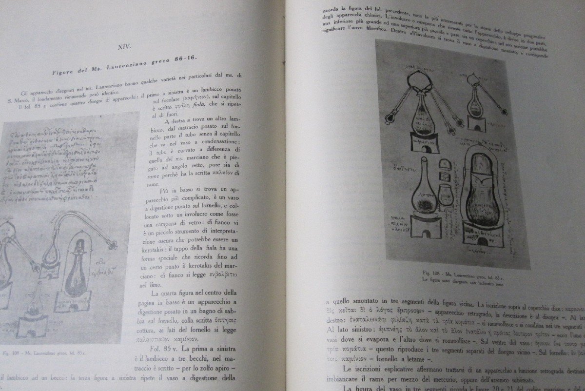 Sources Historiques De l'Alchimie En Italie. Livre Superbement Illustré. Rome 1925-photo-3