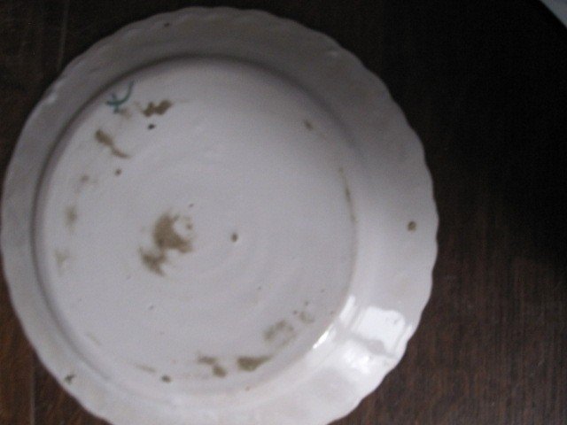 Assiette En Céramique De Moustier Du XVIIIe Siècle-photo-4