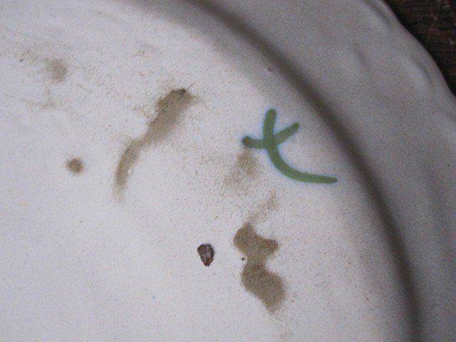 Assiette En Céramique De Moustier Du XVIIIe Siècle-photo-5