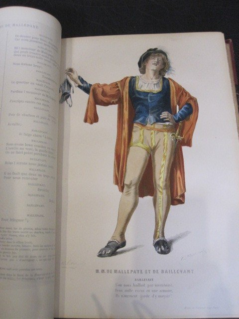 Théthéâtre Français Avant La Renaissance. 1450-1550 Figurines Aquarelles Illuminées-photo-2