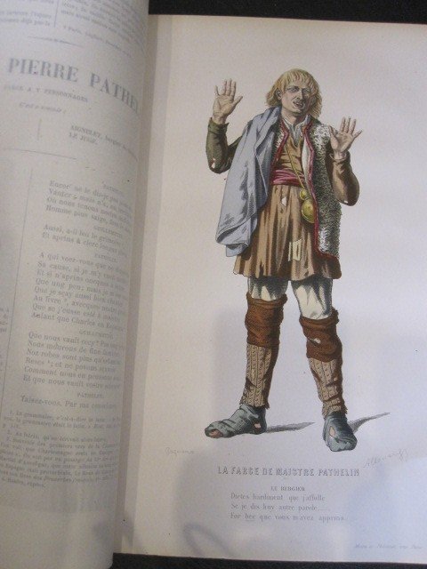Théthéâtre Français Avant La Renaissance. 1450-1550 Figurines Aquarelles Illuminées-photo-3
