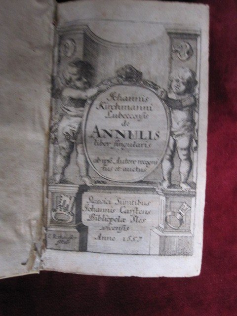 Rare Monograph On The Rings: De Annulis Liber Singularis 1657. Bound In Parchment-photo-3