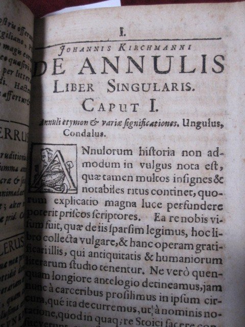 Rare Monograph On The Rings: De Annulis Liber Singularis 1657. Bound In Parchment-photo-4