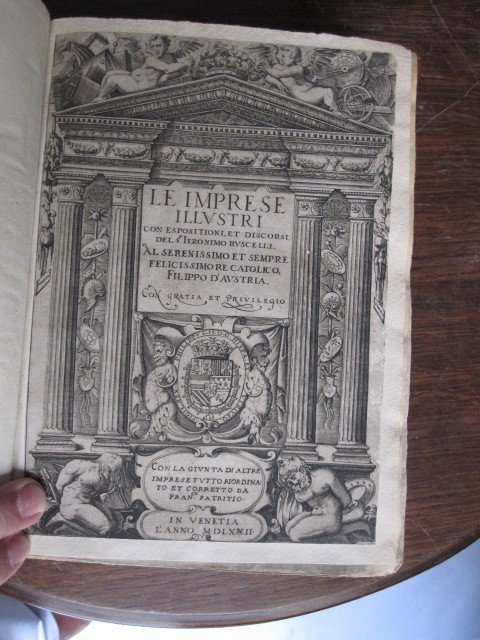 Book Of Renaissance Emblems: The Imprese Illustri Of Jeronimo Ruscelli. Venice 1572