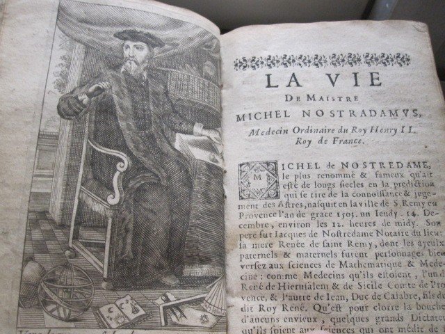 Les Prophéties Du Célèbre Nostradamus. Paris 1668. Edition Des  Vrayes Centuries Et Propheties-photo-2