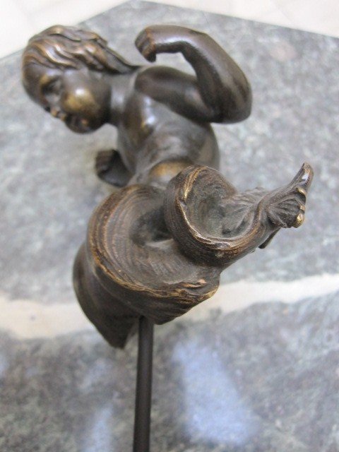 Triton : Bronze d'Applique Du XVIIe Ou XVIIIe Siècle-photo-1