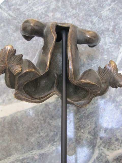 Triton : Bronze d'Applique Du XVIIe Ou XVIIIe Siècle-photo-2